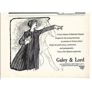 Frank Adams Malcolm Charles Galey and Lord Advertisement 1950s Vintage Print Ad